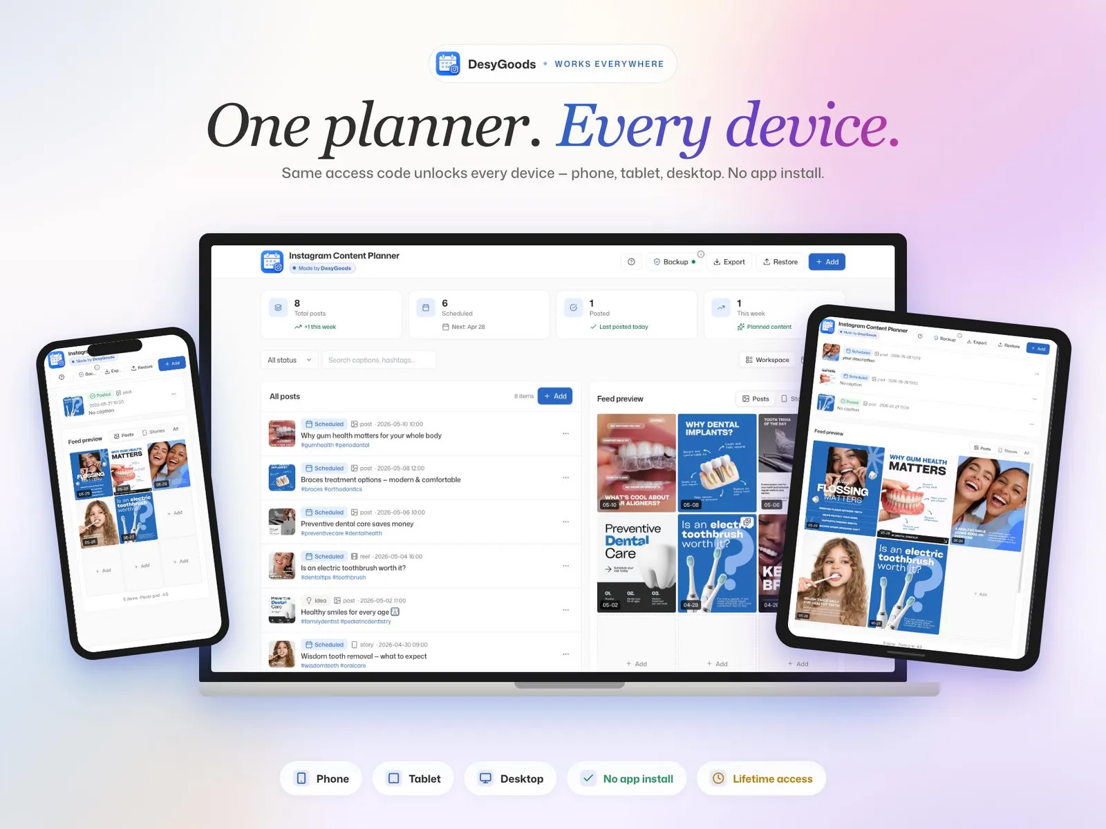Instagram Content Planner — screen 2