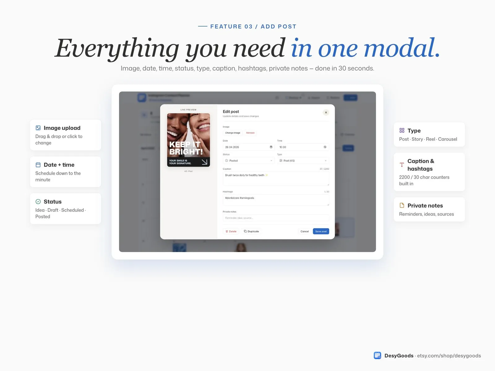 Instagram Content Planner — screen 4