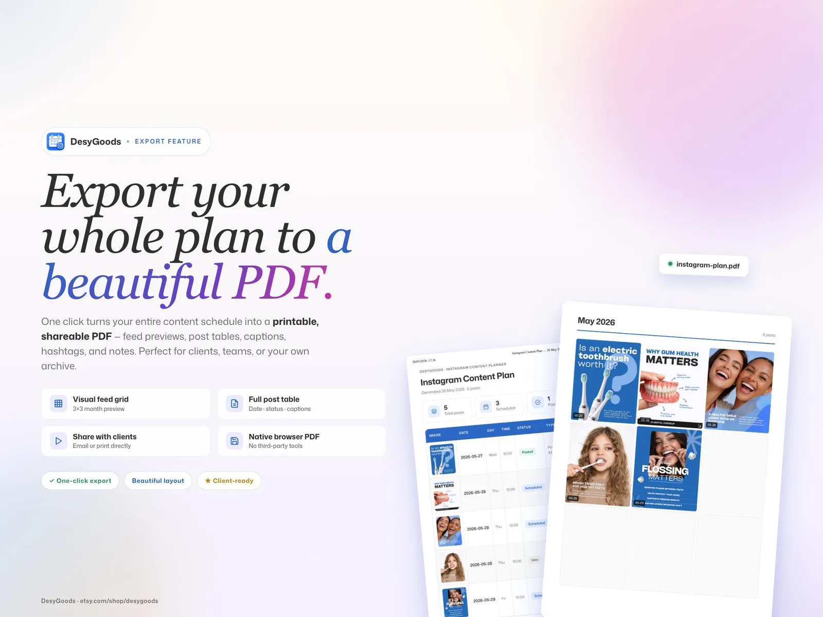 Instagram Content Planner — screen 5
