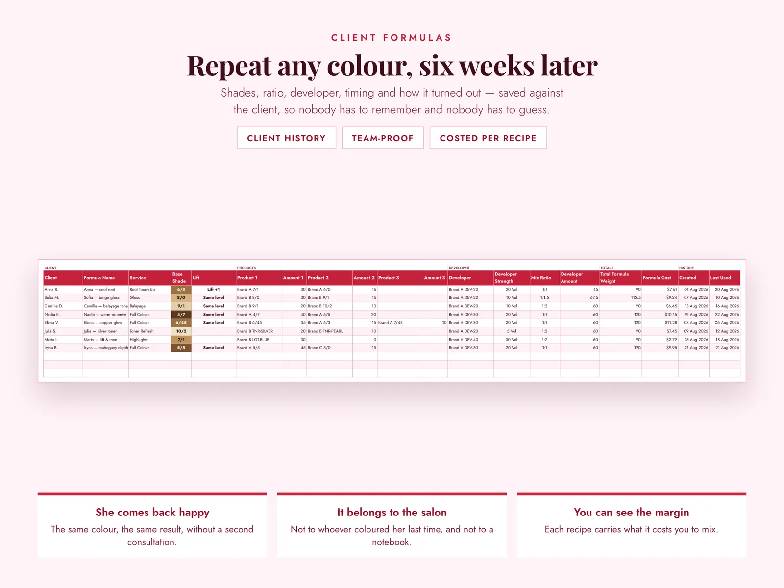 Hair Colour Inventory & Formula Tracker — screen 4