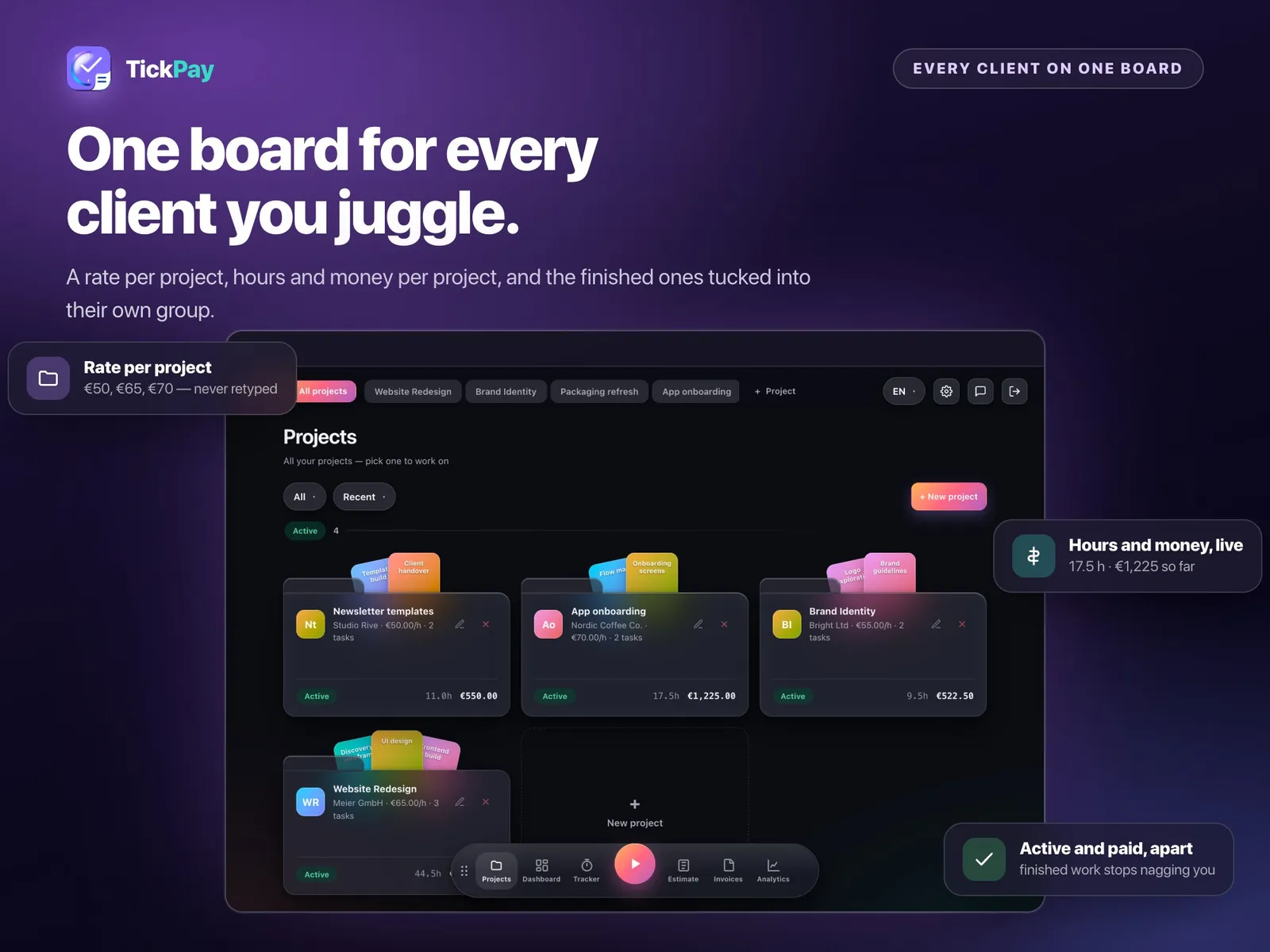 Invoice Generator & Time Tracker — screen 3