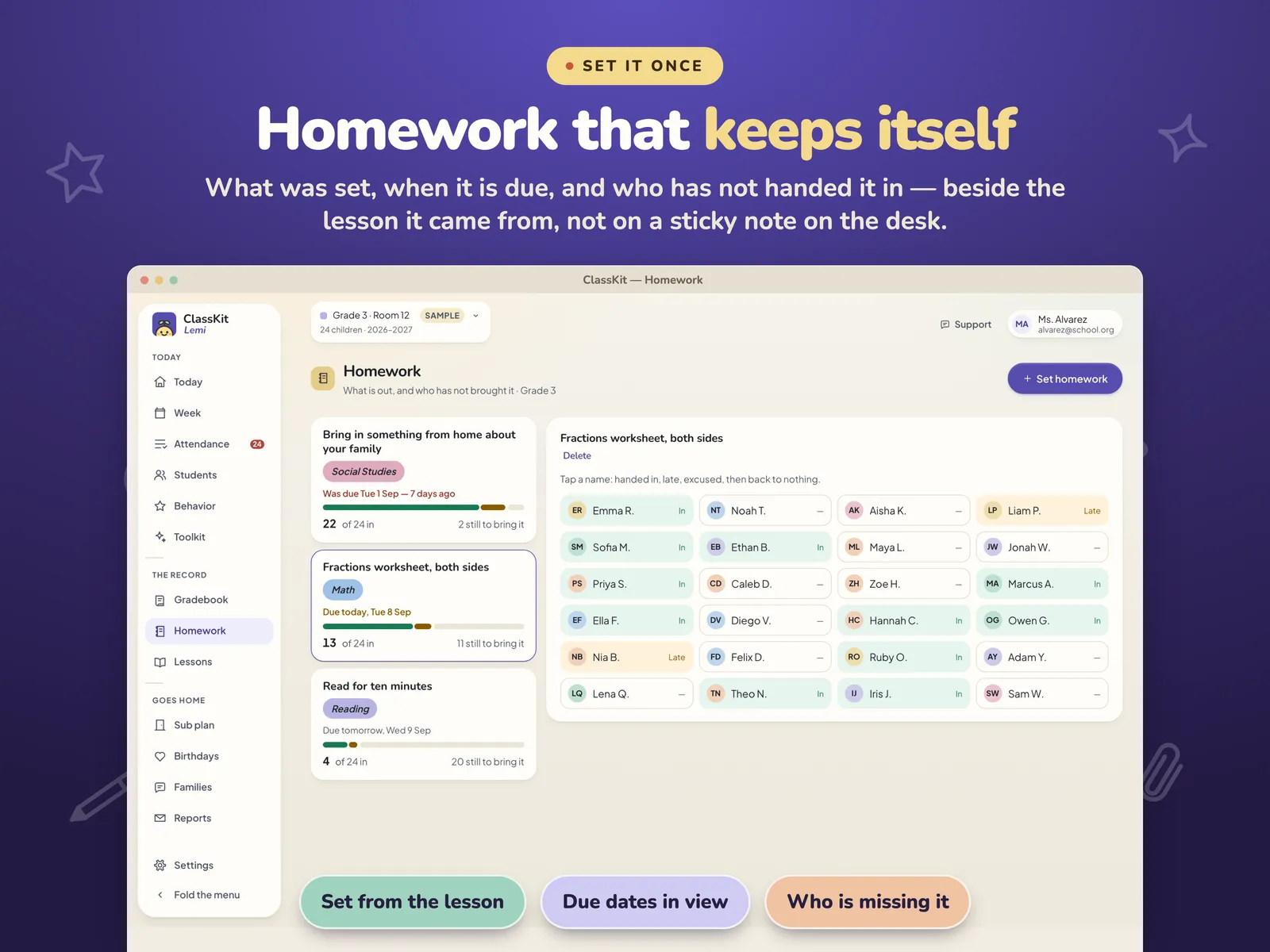 ClassKit Teacher Planner — screen 3