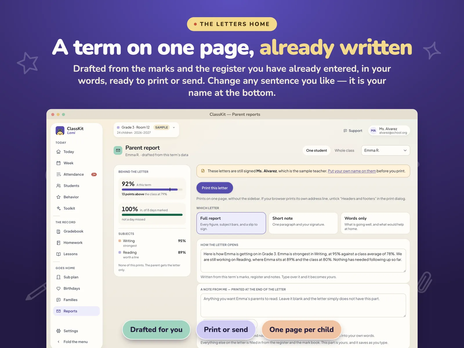 ClassKit Teacher Planner — screen 4