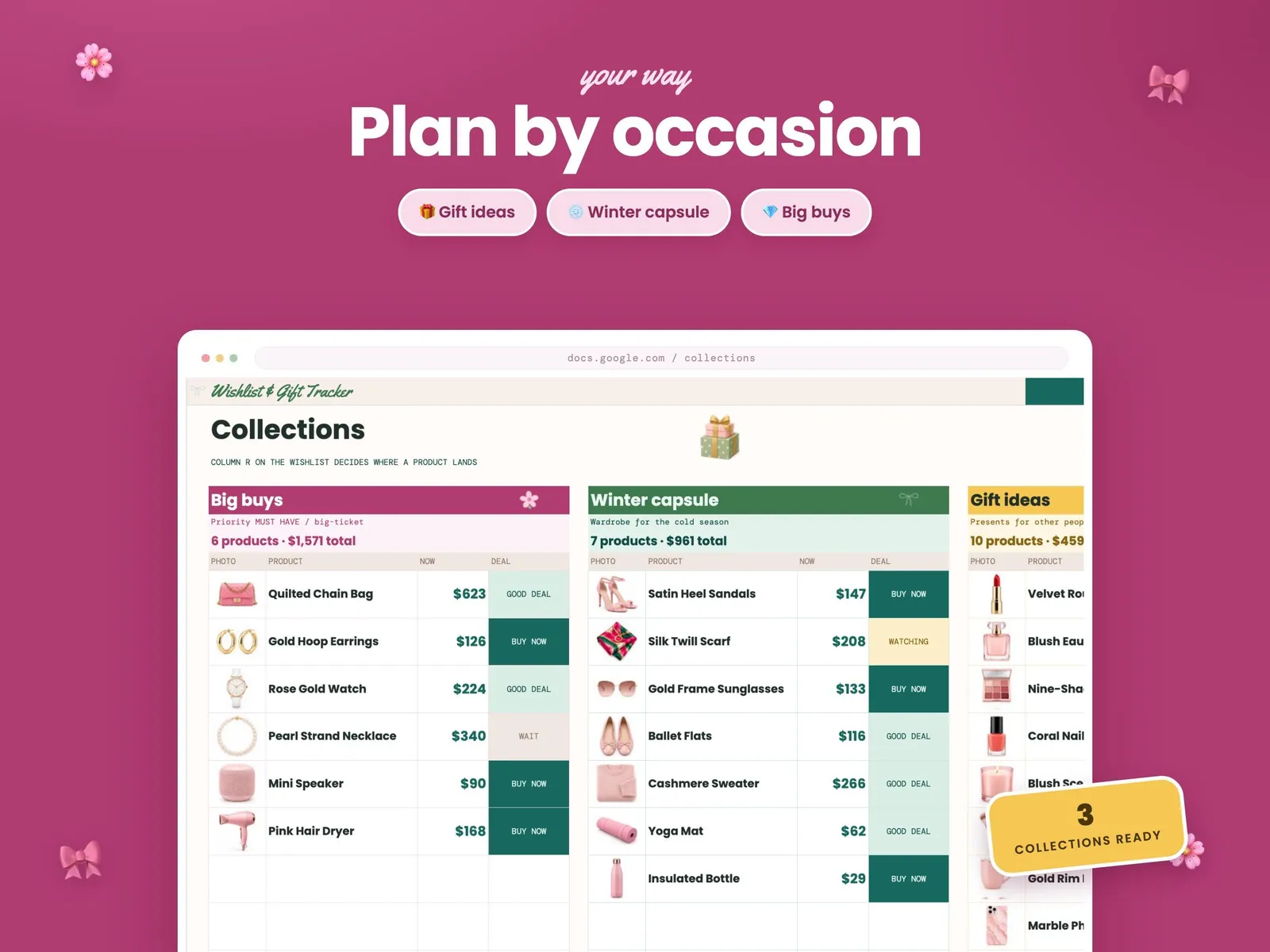 Wishlist and Gift Tracker — screen 2