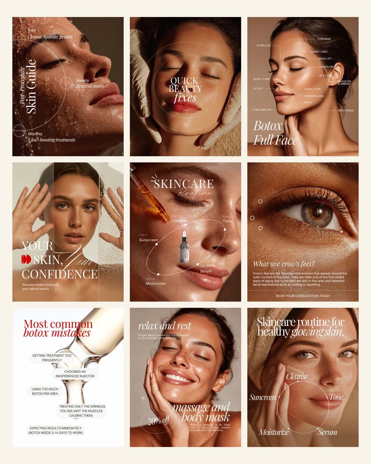 Aesthetic Clinic Templates — the full set