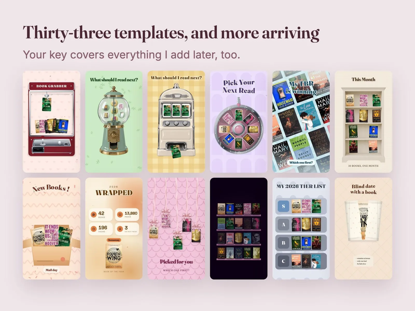 Animated Bookstagram Templates — what is inside, 1