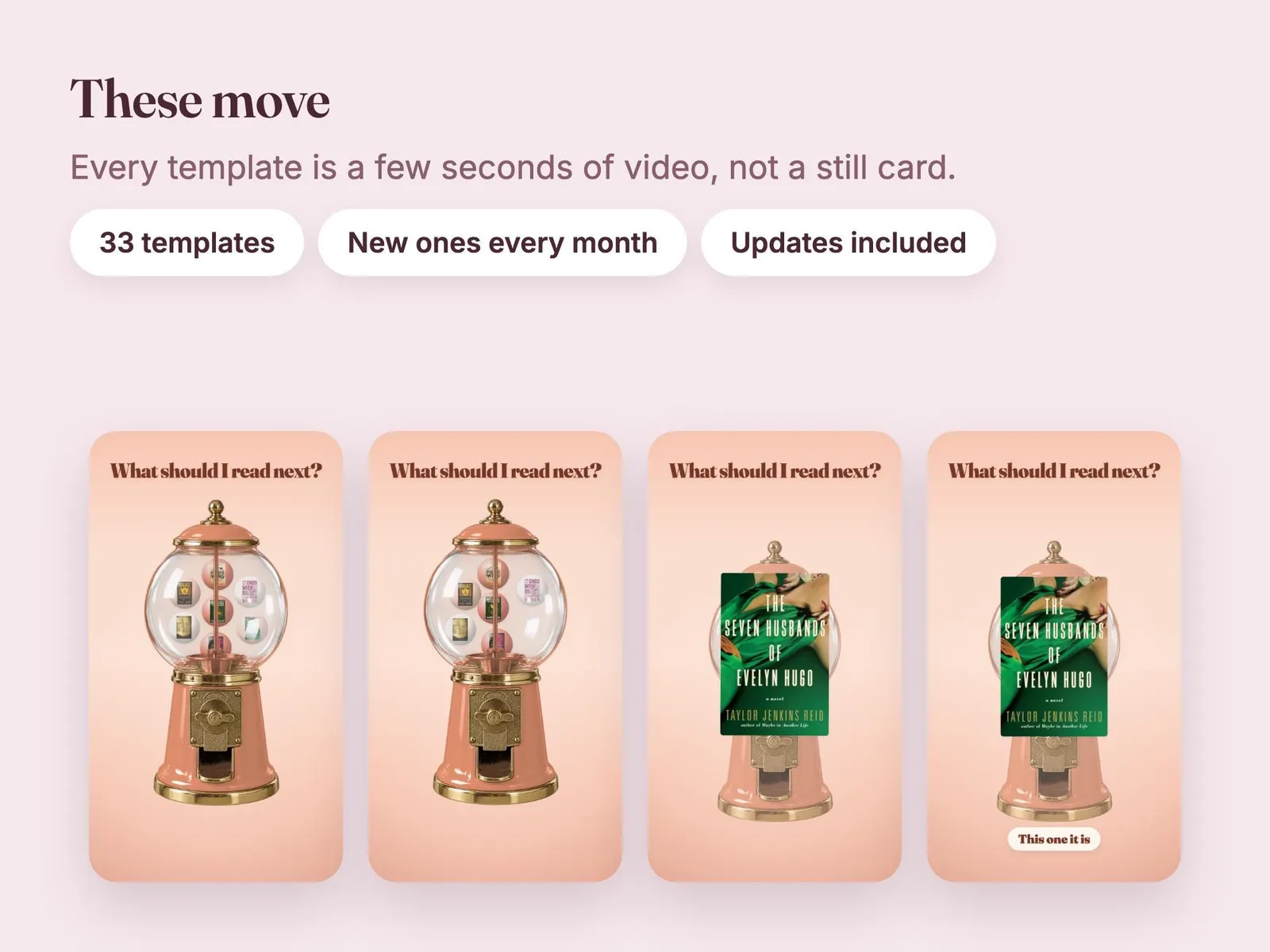 Animated Bookstagram Templates — what is inside, 2