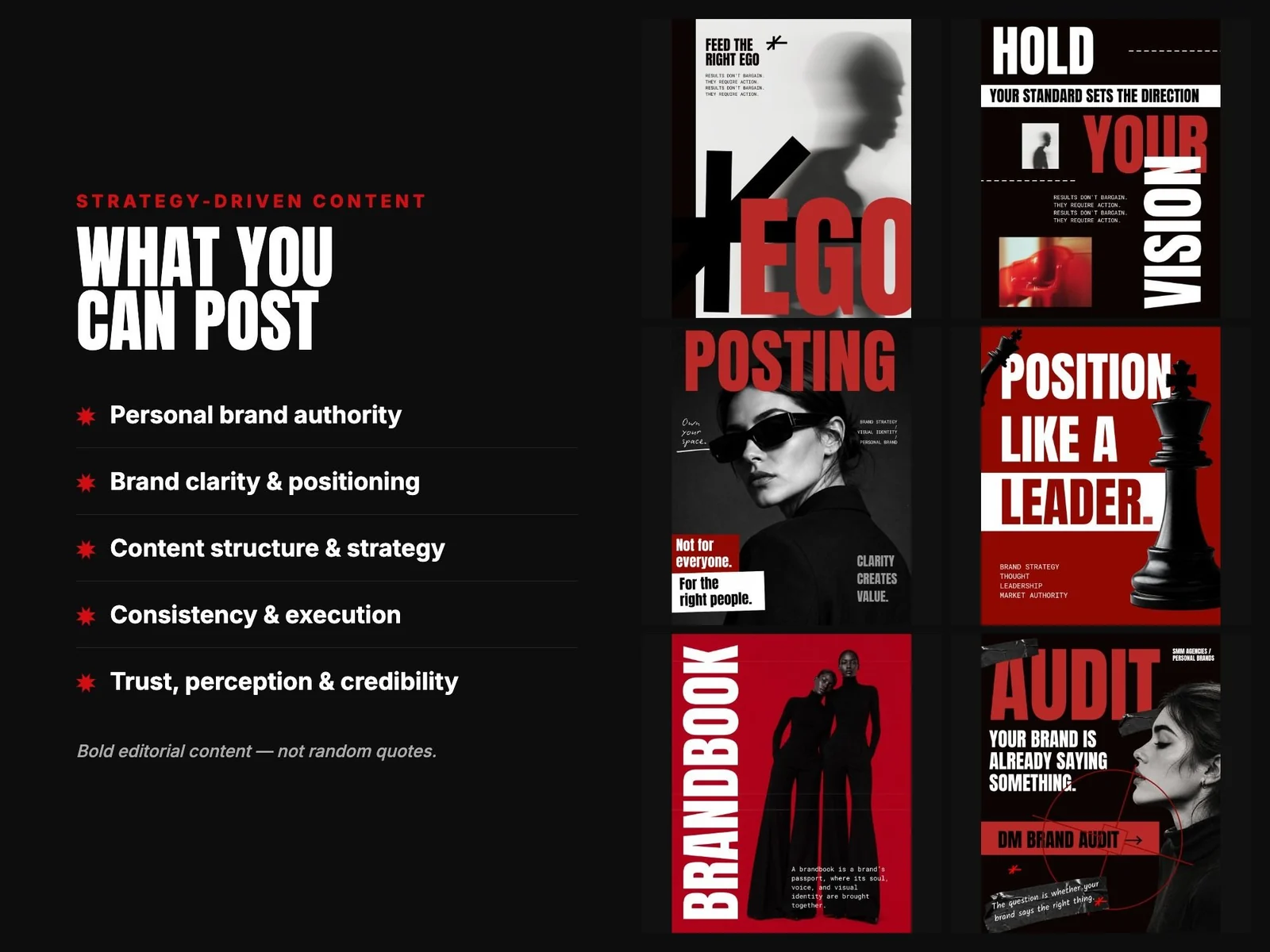 Examples of what you can post