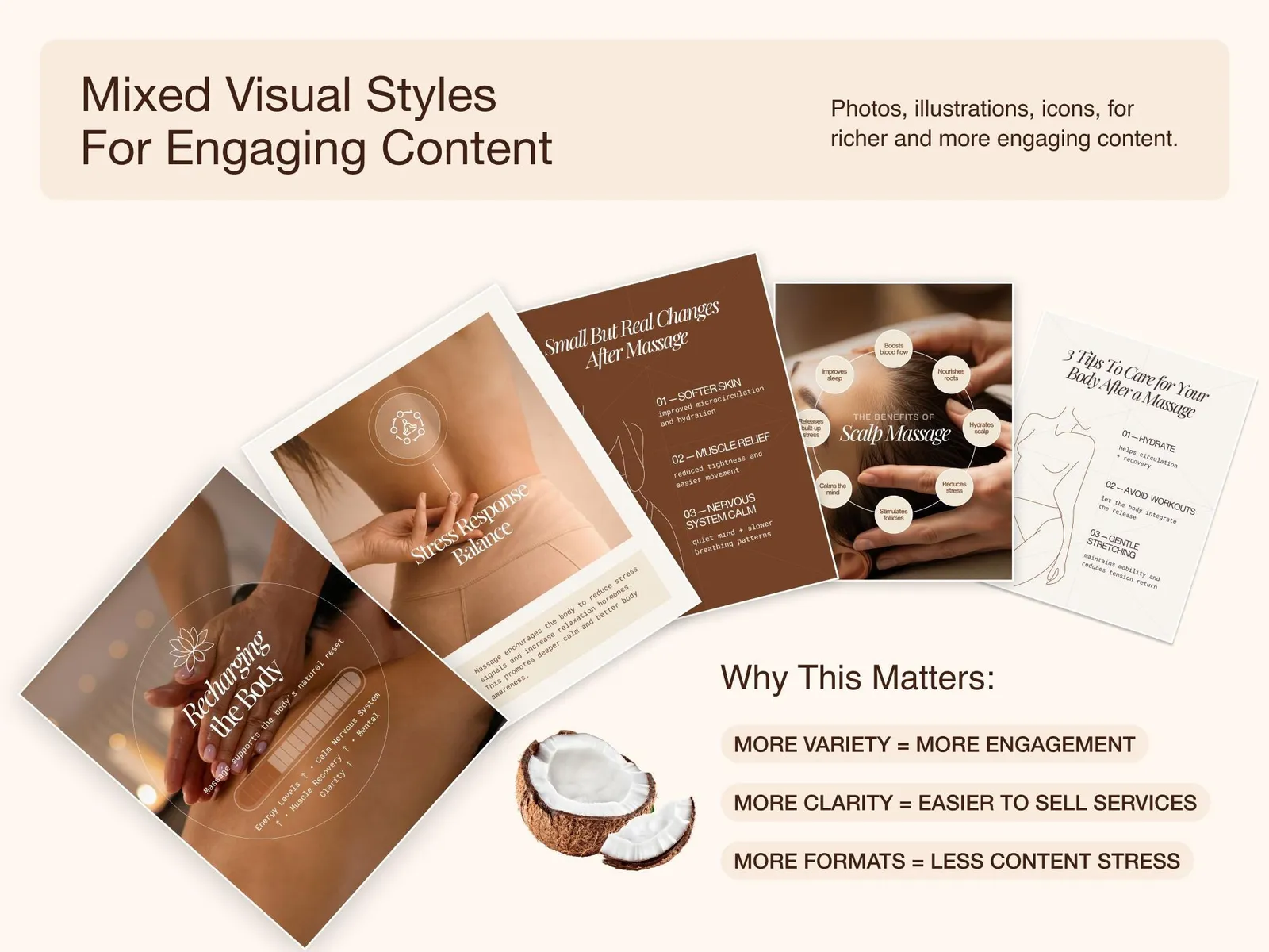 Massage Social Media Kit — what is inside, 2