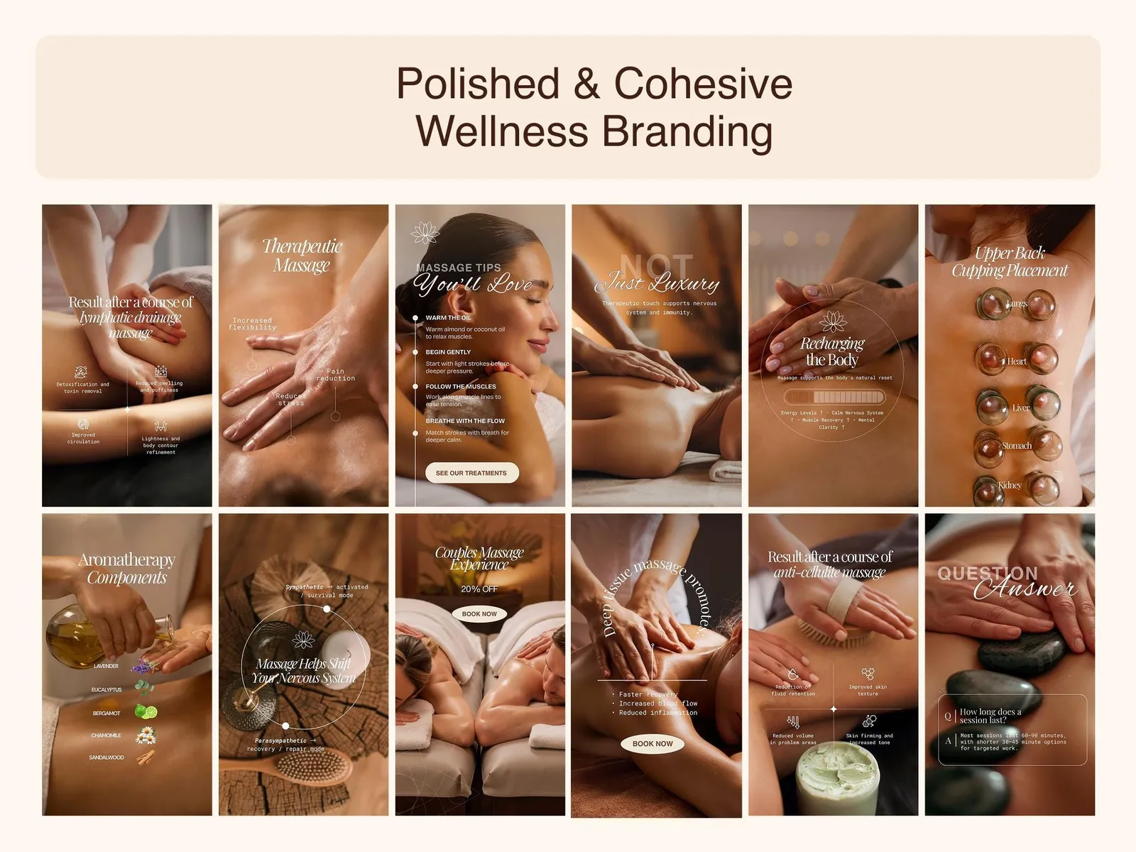 Massage Social Media Kit — what is inside, 3