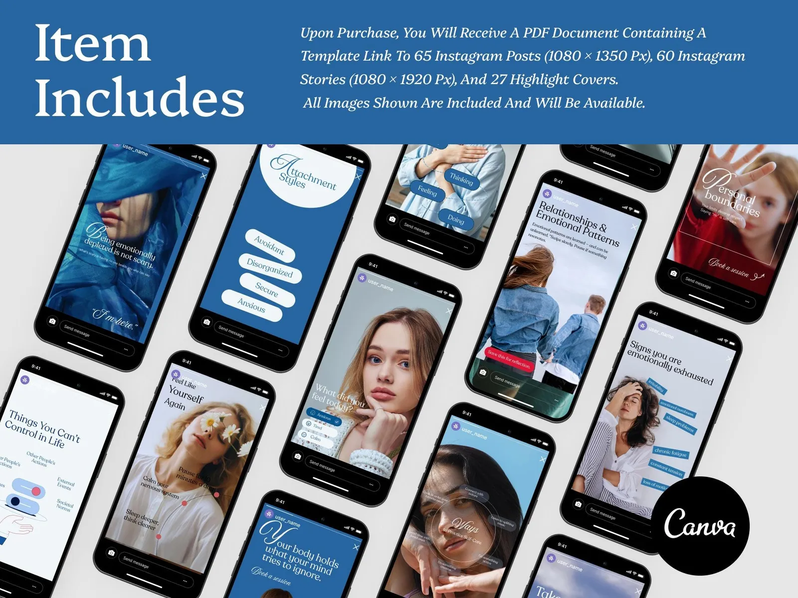 Mental Health Instagram Bundle — what is inside, 1