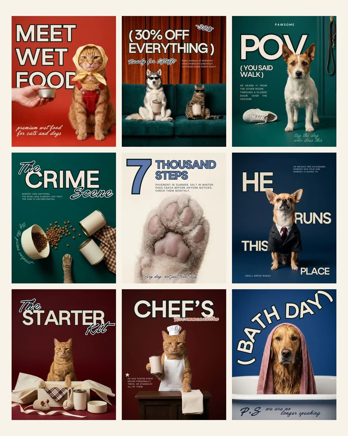 Pet Brand Templates — the full set