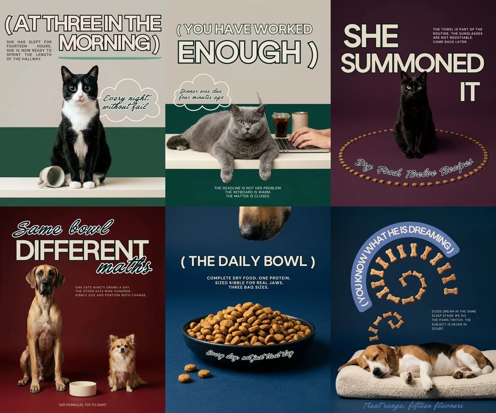Pet Brand Templates — selected layouts