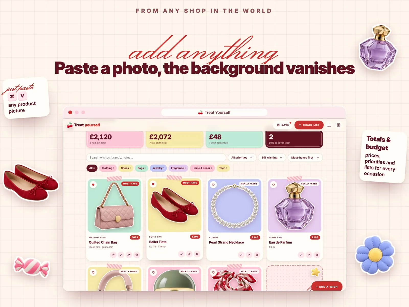 Treat Yourself Wishlist — screen 2