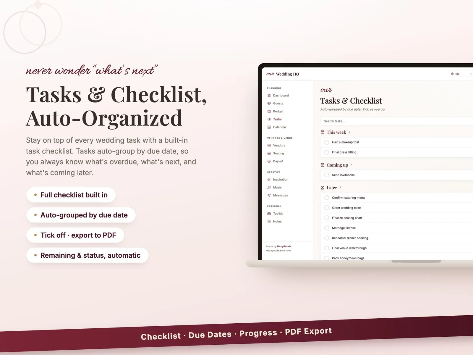 All-in-One Digital Wedding Planner — screen 3